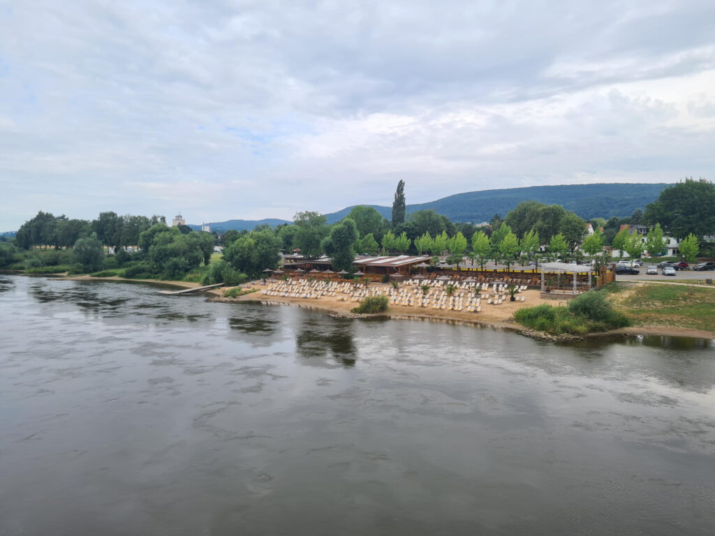 Beach Bar am Weser Strand von Rinteln