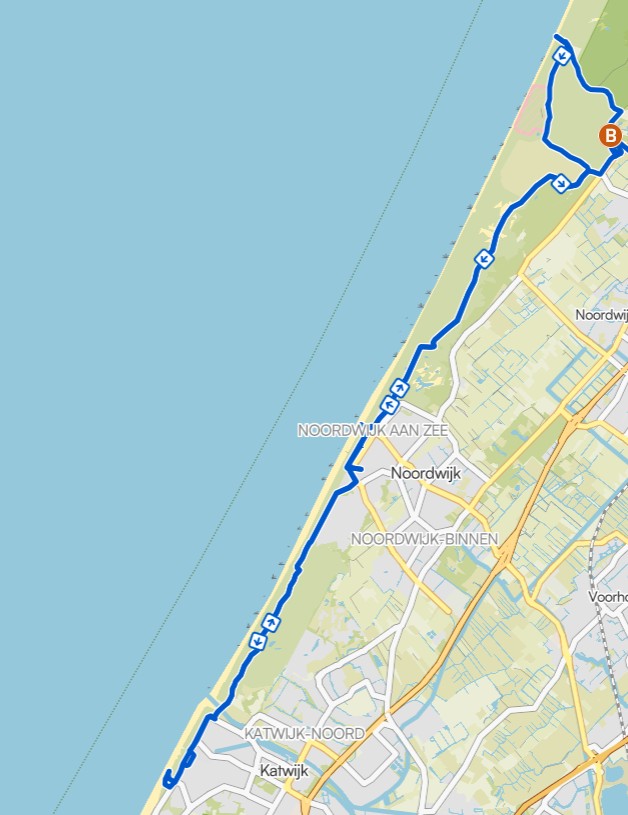 Karte der Fahrradtour