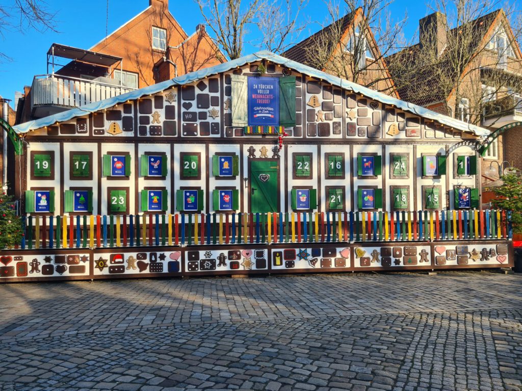 Bude auf Weihnachtsmarkt Leer
