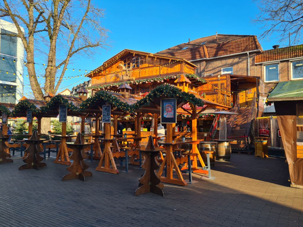 Bude auf Weihnachtsmarkt Leer