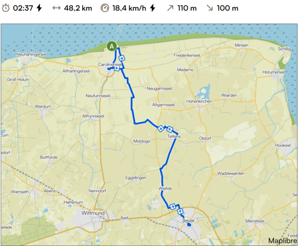 Radtour von Harlesiel nach Jever – durchs friesische Binnenland