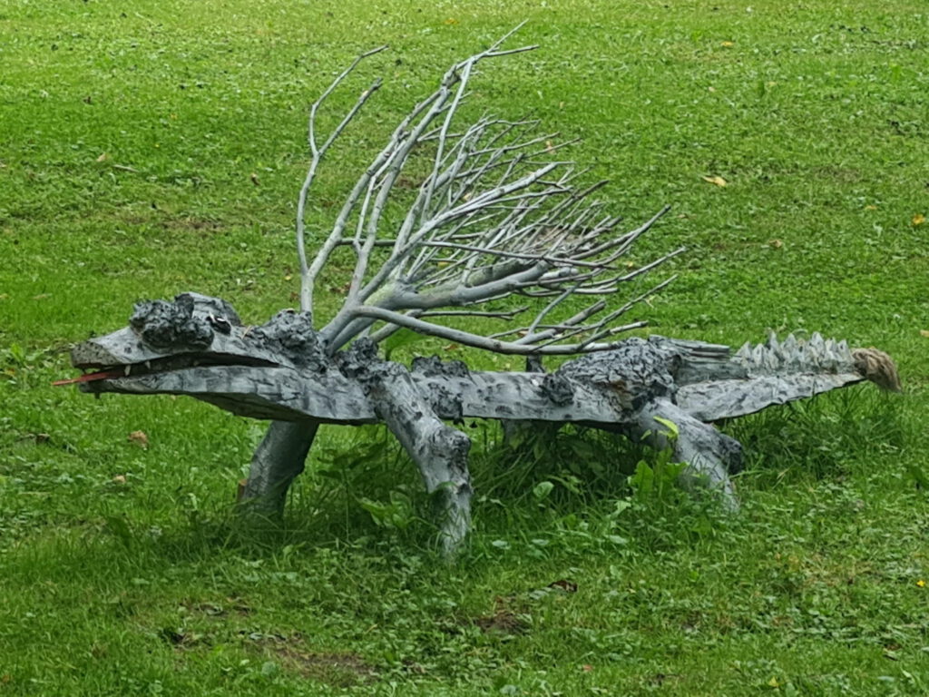 Skulptur am Stellplatz Bad Salzuflen Kurpark
