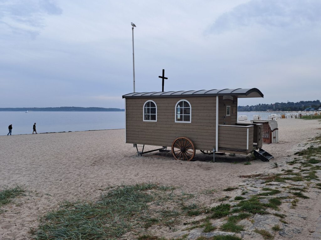 Edkernförde Strand mitStrandwagen