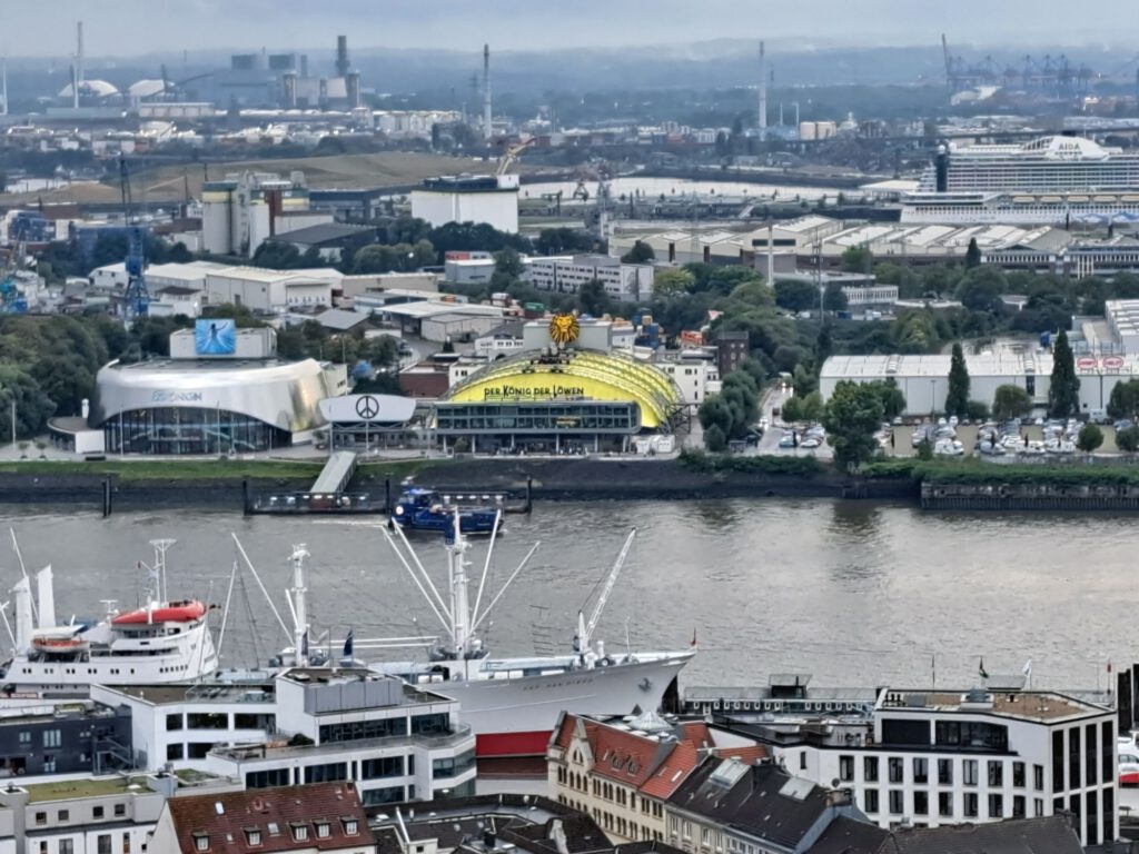 Oben vom Michel Blick auf König der Löwen