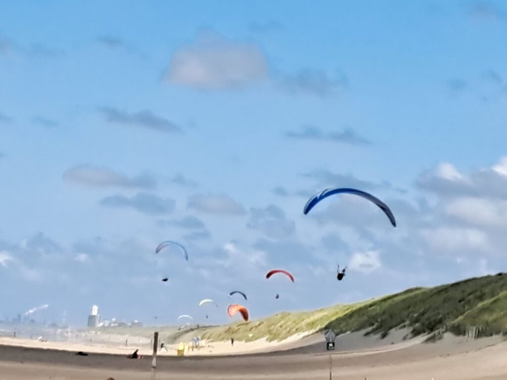 Paragliding am Strand