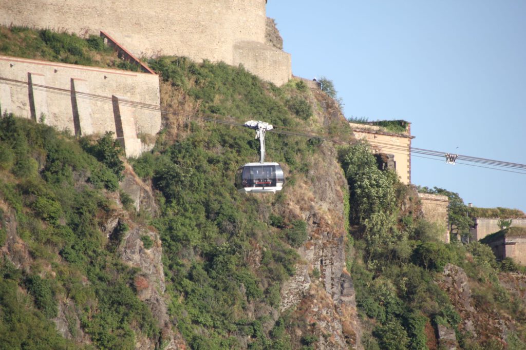 Mit der Seilbahn zur Festung Ehrenbreitstein