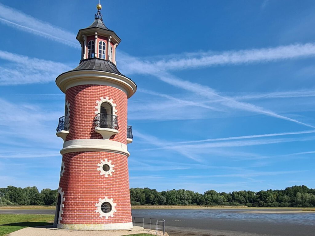 Moritzburger Leuchtturm am Großteich - Großaufnahme